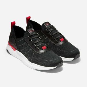 Cole Haan Men's GrandSport Black Knit & Leather Fashion Sneaker 11.5m - NIB